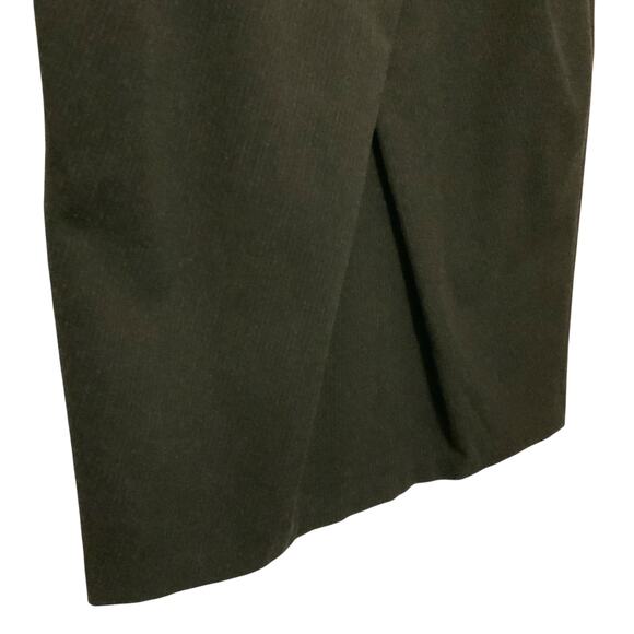 Zara Basic Gray Pinstripe Skirt Tulip Inverted Pleated Large - Picture 3 of 8